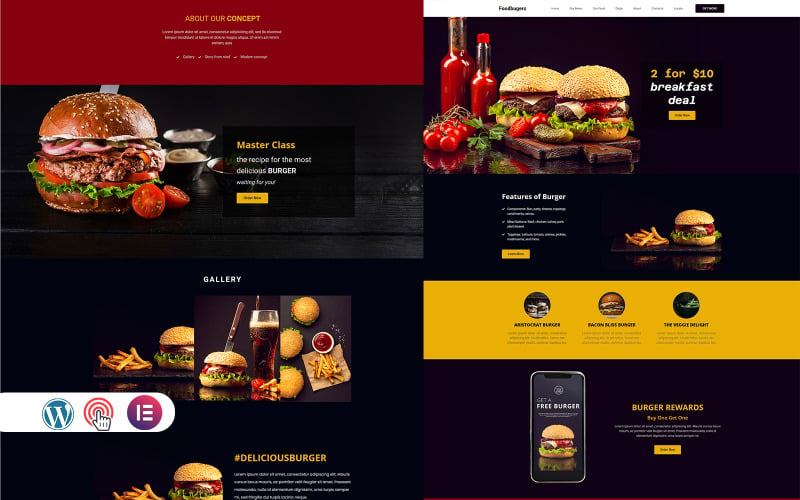 The Best WordPress Restaurant Theme (Fast Food) 2024