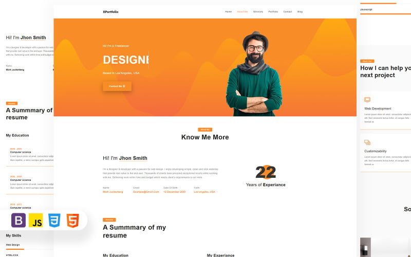 Best Portfolio Landing Page to Showcase Your Skills 2024